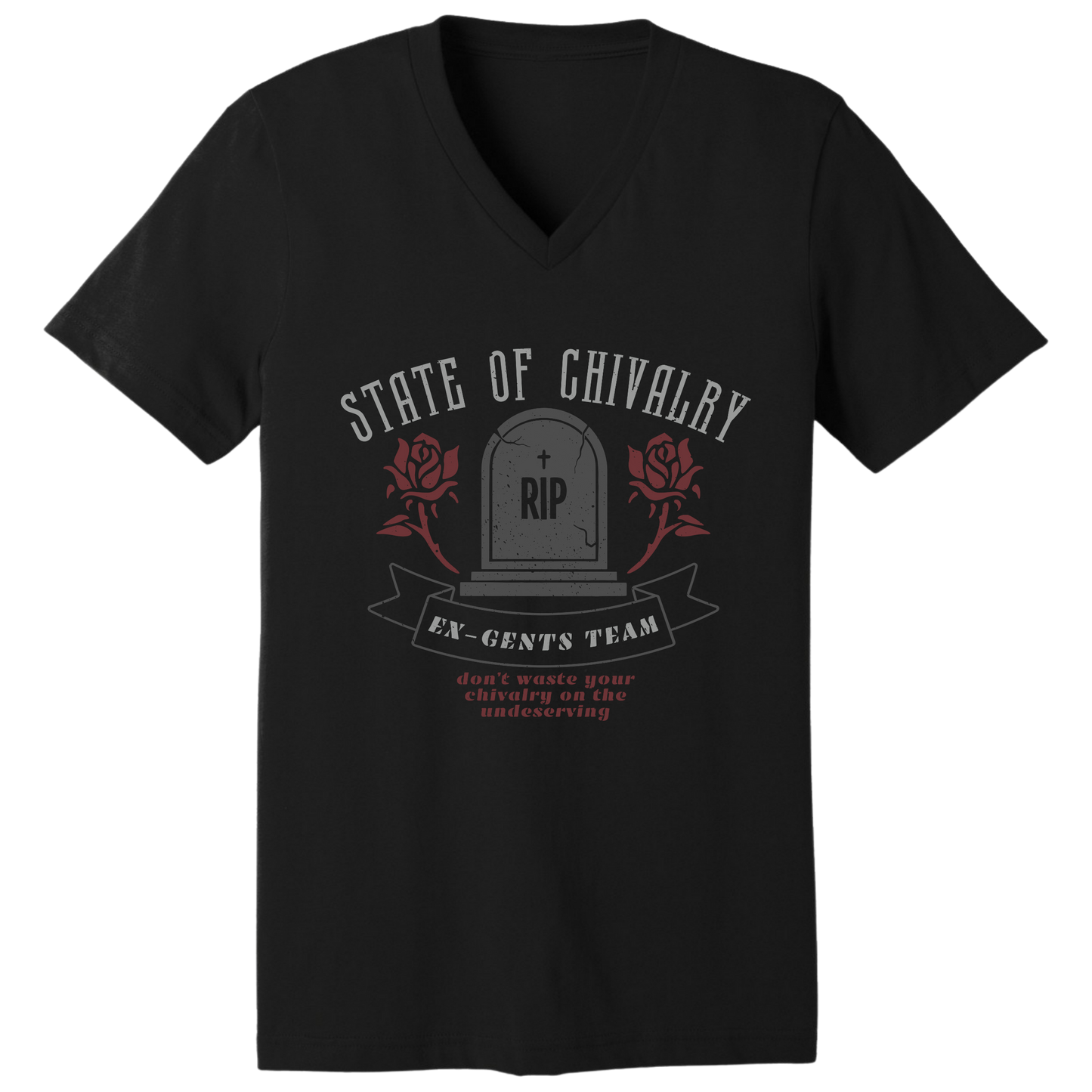 State of chivalry V-neck T-shirt