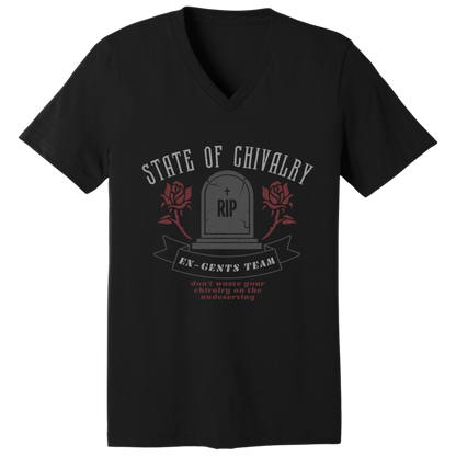 State of chivalry V-neck T-shirt