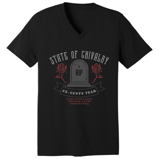 State of chivalry V-neck T-shirt