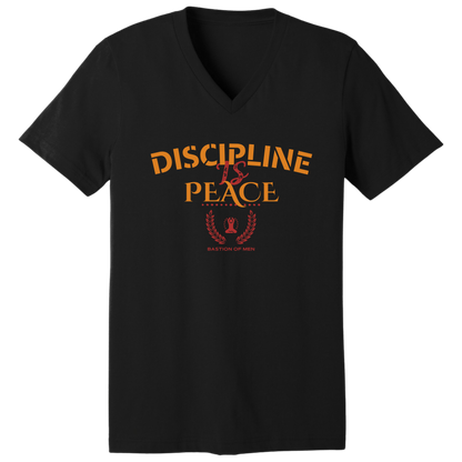 Discipline is peace V-neck T-shirt