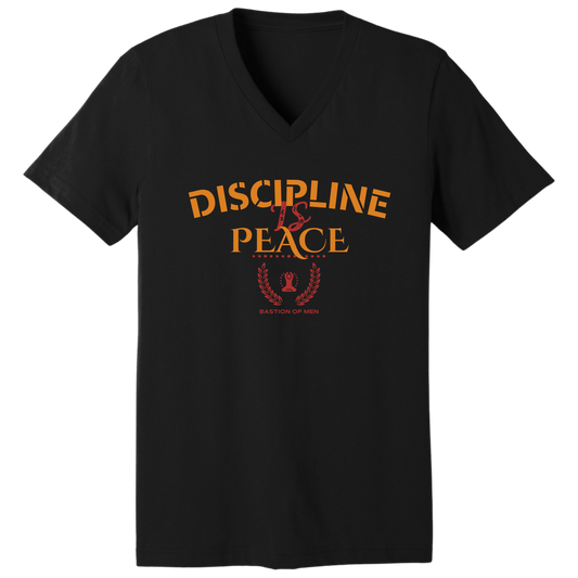 Discipline is peace V-neck T-shirt