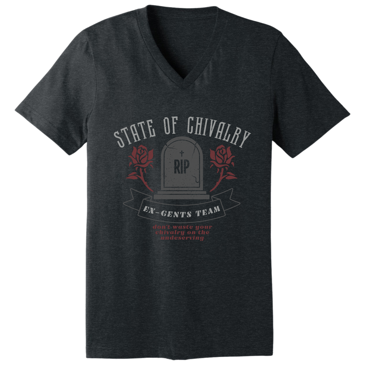 State of chivalry V-neck T-shirt