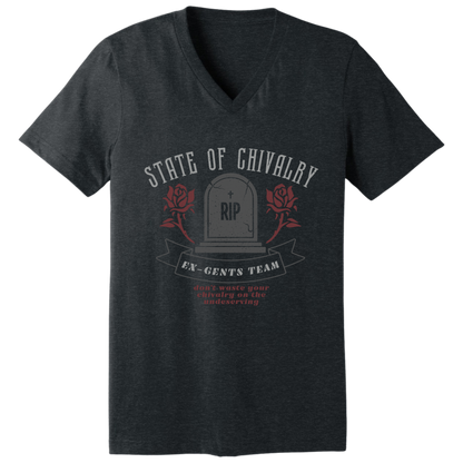 State of chivalry V-neck T-shirt