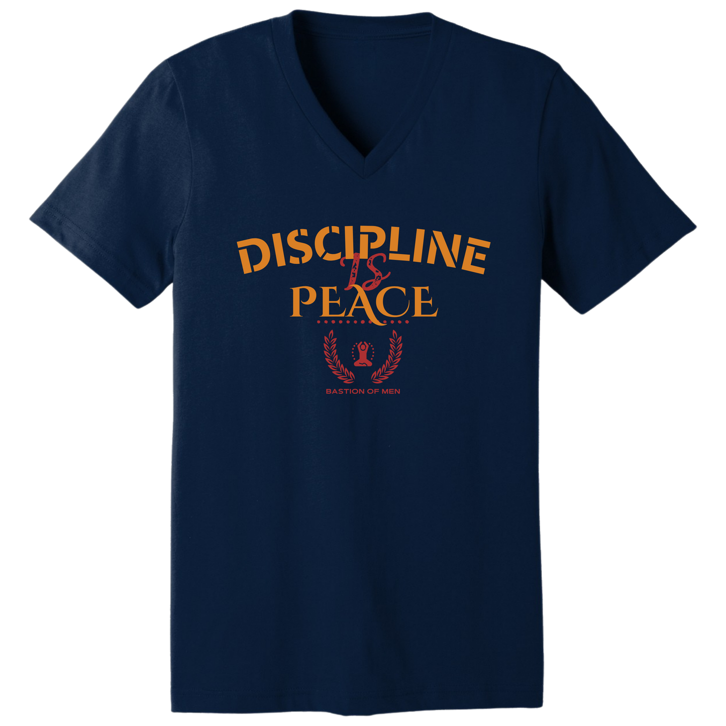 Discipline is peace V-neck T-shirt