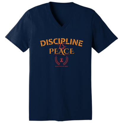 Discipline is peace V-neck T-shirt
