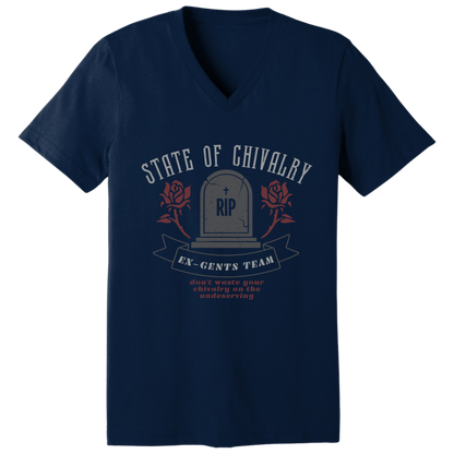 State of chivalry V-neck T-shirt