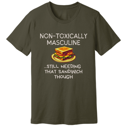 Non-toxically masculine T-shirt