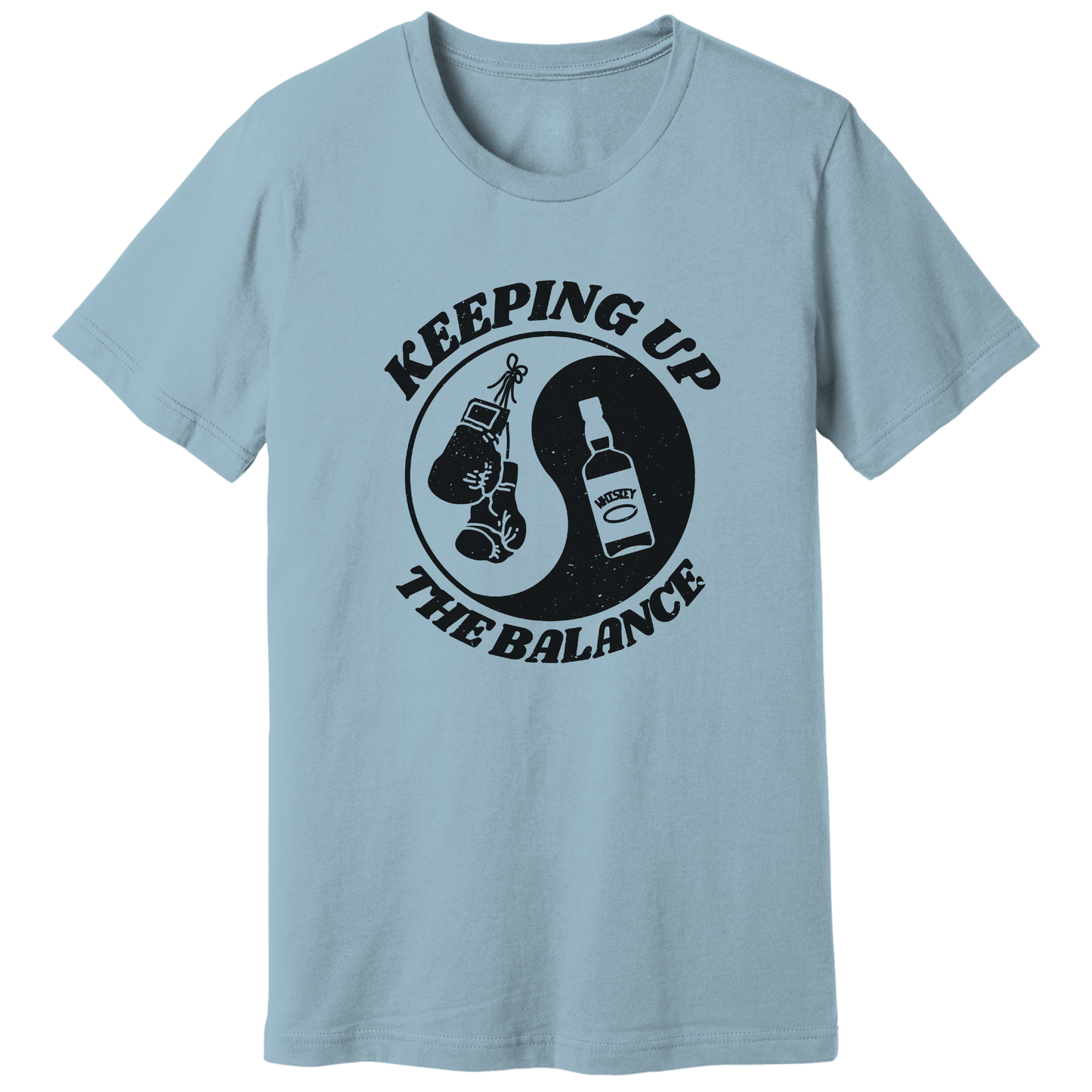 Ying yang, boxing and whiskey - T-shirt