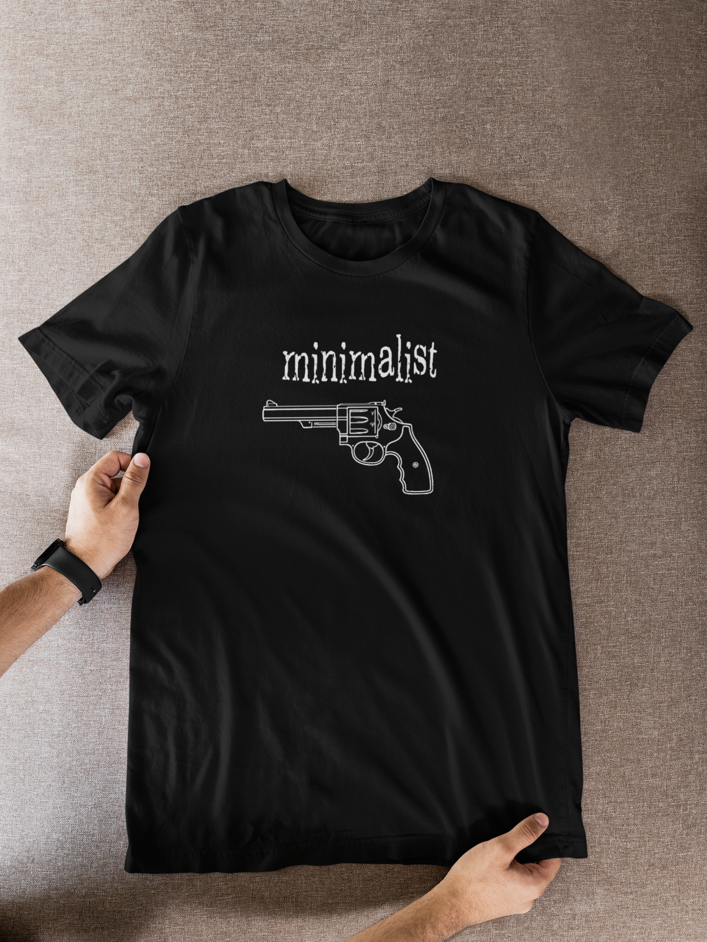 Minimalist revolver T-shirt