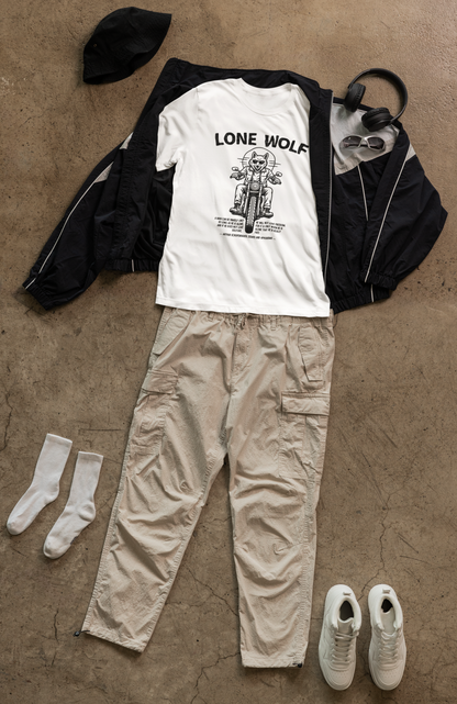 Lone Wolf, Schopenhauer quote - T-shirt