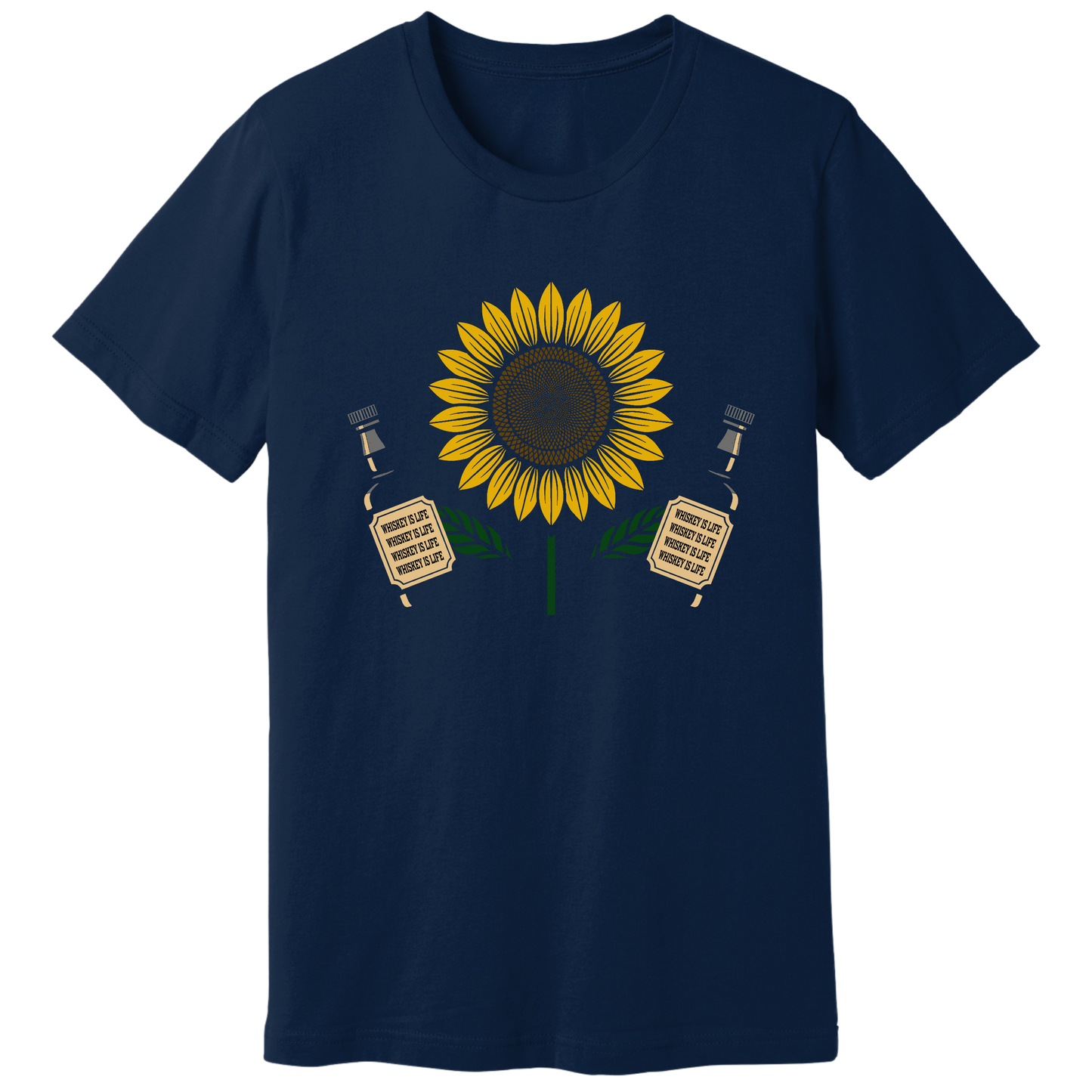 Sunflower holding whiskey T-shirt