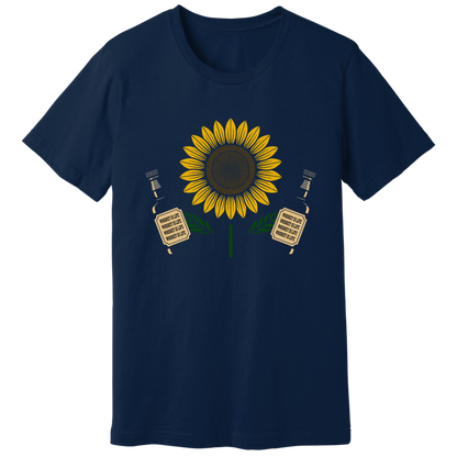 Sunflower holding whiskey T-shirt