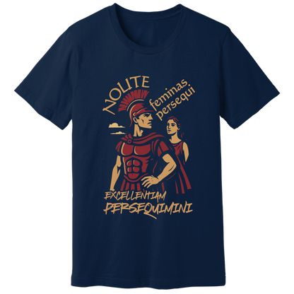 Don't chase women, chase excellence, in Latin - T-shirt