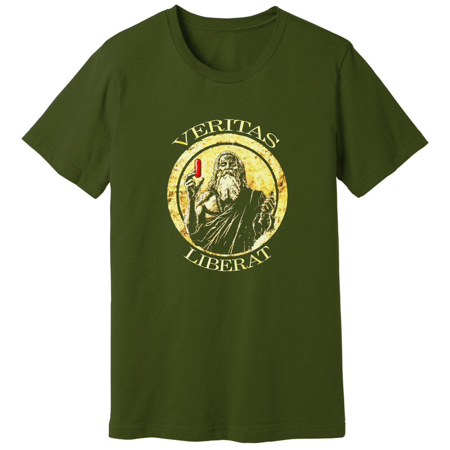 Truth liberates, red pill - T-shirt