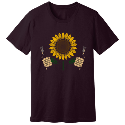 Sunflower holding whiskey T-shirt