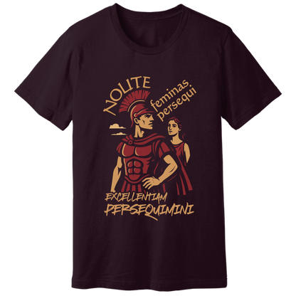 Don't chase women, chase excellence, in Latin - T-shirt