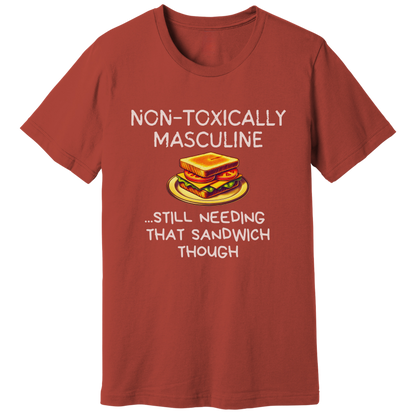 Non-toxically masculine T-shirt