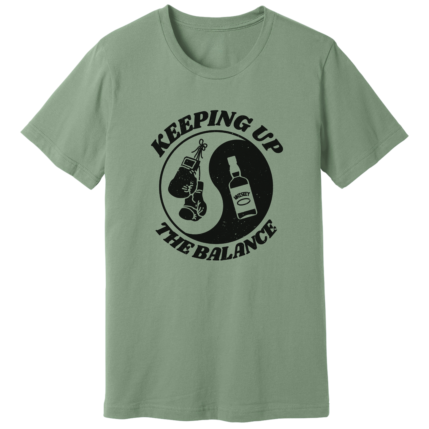 Ying yang, boxing and whiskey - T-shirt