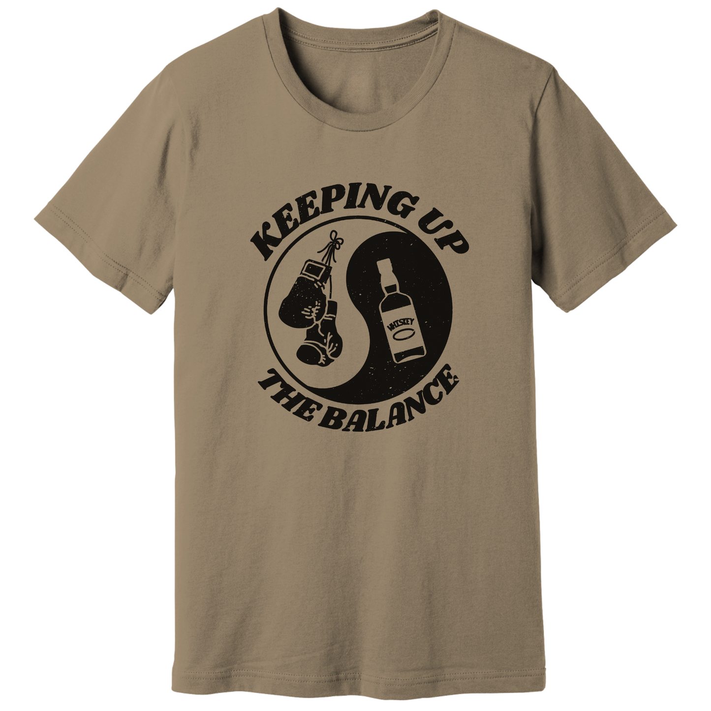 Ying yang, boxing and whiskey - T-shirt